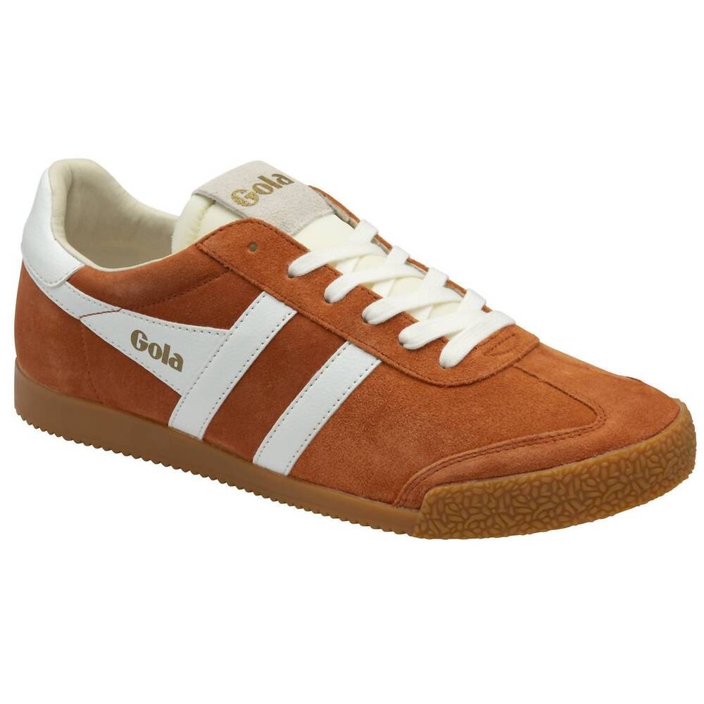 NEW GOLA men's elan sneaker shoe in moody orange/white